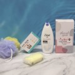 선물 세트 4종 바디워시 비누 샤워볼 도브 아이깨끗해