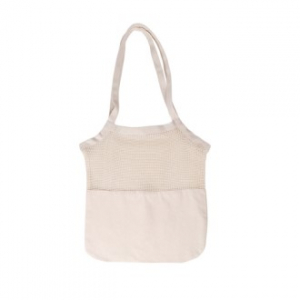 CF925 에코라이프 크리에이티브 숄더 면재질망사 에코백 (소)
