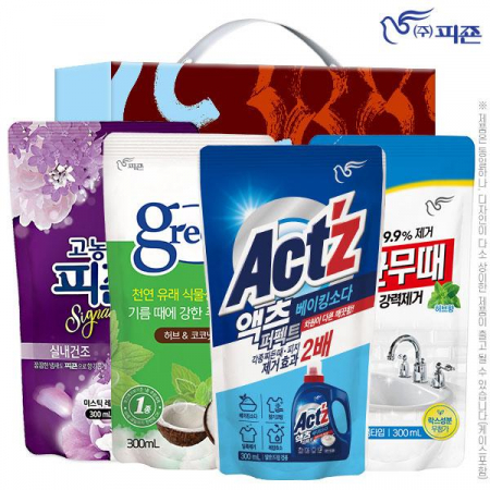 피죤 그린주방세제 액츠 무균무때 4종 // 명절 선물세트 추석 설날 #4