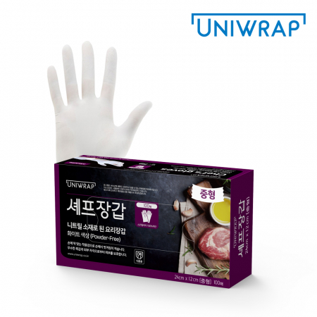 테이팩스 셰프장갑 화이트(중)-100매 #2