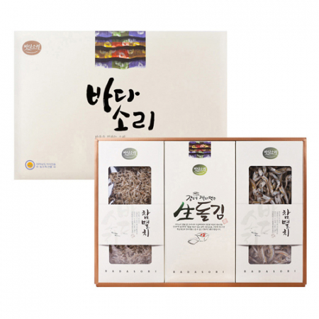 바다소리 보람 1호 (세멸 260g + 생돌김 6봉 + 중멸 230g)//국내산 #3