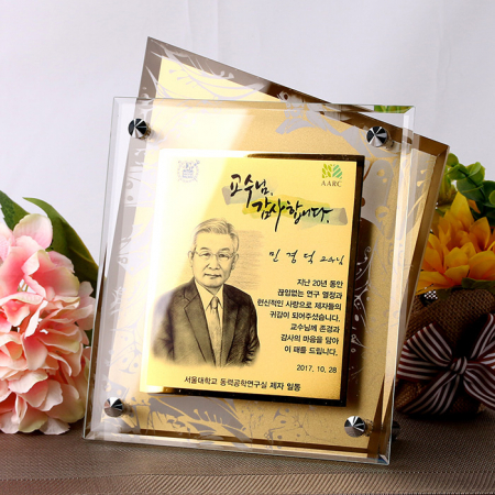 아크릴 다보 인물화 교수님감사패 송공 재직기념패 tks 007a #2