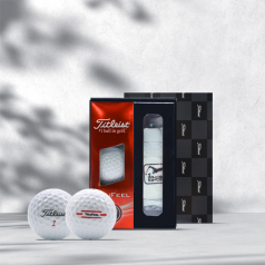 타이틀리스트 트루필  3구 PGA  골프공 양피 장갑 선물세트
