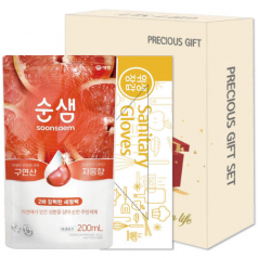 애경순샘자몽리필.위생장갑 선물세트