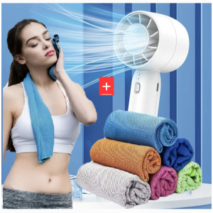 미니선풍기+냉감 스포츠타올 세트