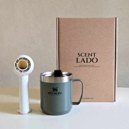 센트라도 미니링 핸디선풍기 + 스탠리 클래식 진공캠프 머그 세트 #3