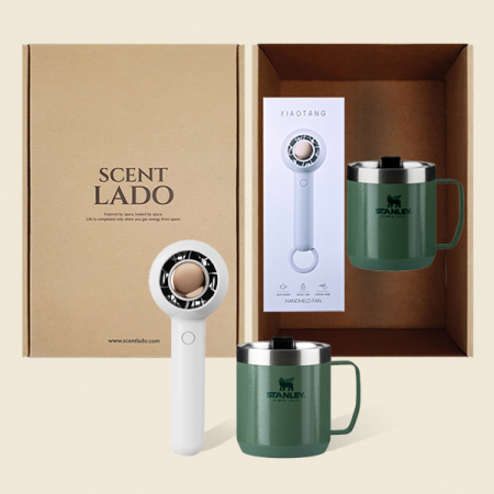 센트라도 미니링 핸디선풍기 + 스탠리 클래식 진공캠프 머그 세트 #4