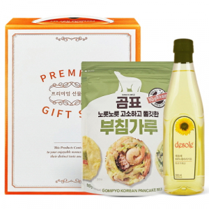 해바라기유+부침가루2종 선물세트