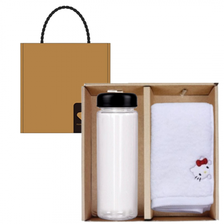 산리오 캐릭터즈 손수건 영신 타올 + 트라이탄 보틀 500ml #2