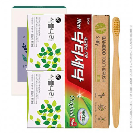 [] 식물나라 비누 2P 세닥 치약 100g 대나무 미세모 칫솔 (4종) #4