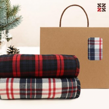 루무드 타탄 패턴 더블 양면 담요B #2