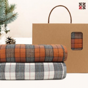 루무드 타탄패턴 더블 양면 담요A