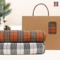 루무드 타탄패턴 더블 양면 담요A