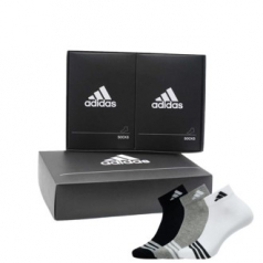 [아디다스]앞삼선 스포츠 양말 2족 선물세트 IF657132