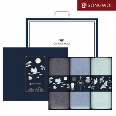 송월타올 달보드레 전통 자개(130g) 띠지 3P세트 #2