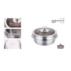 에코프렌즈 통3중 인덕션 스텐 가마솥13cm