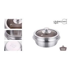 에코프렌즈 통3중 인덕션 스텐 가마솥13cm