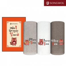 송월타올 2026 신년 붉은 말이야(150g) 자수 1P세트