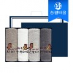 송월타올 2026 병오년 붉은말 자수타올 4매 선물세트+쇼핑백