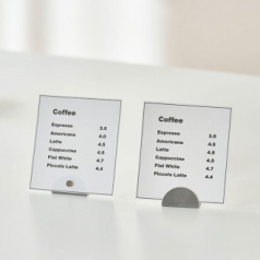 반달 사각 실버 메탈 자석 가격표 사진 메모 꽂이 네임택 홀더 쇼클립