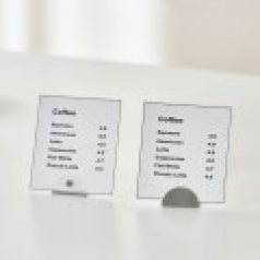 반달 사각 실버 메탈 자석 가격표 사진 메모 꽂이 네임택 홀더 쇼클립