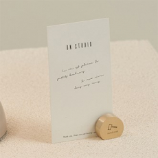 황동 원형 명함 사진꽂이 엽서 메모꽂이 거치대