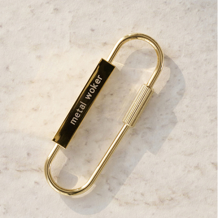 황동 심플 키링(각인가능) #6