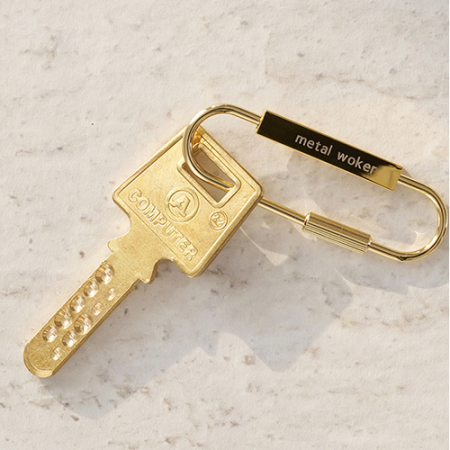황동 심플 키링(각인가능) #3