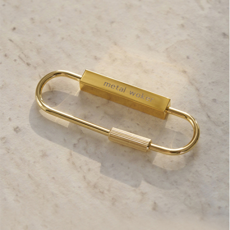 황동 심플 키링(각인가능) #2