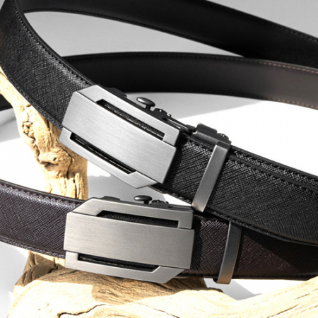 남자 가죽벨트 자동 버클 무광스퀘어 #5