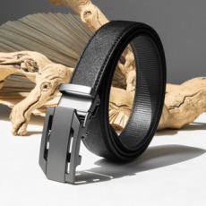 남자 가죽벨트 자동 버클 무광스퀘어