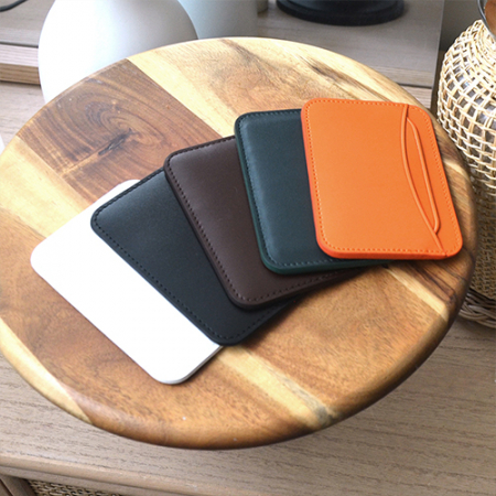 베지터블 소가죽 미니 카드지갑 홀더 선물 #6