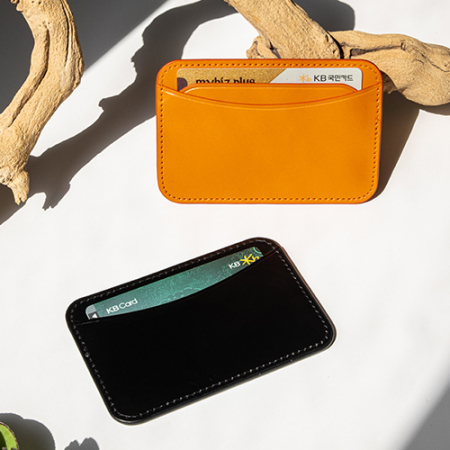 베지터블 소가죽 미니 카드지갑 홀더 선물 #3