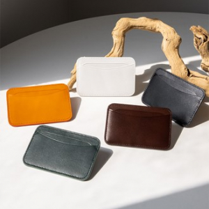 베지터블 소가죽 미니 카드지갑 홀더 선물