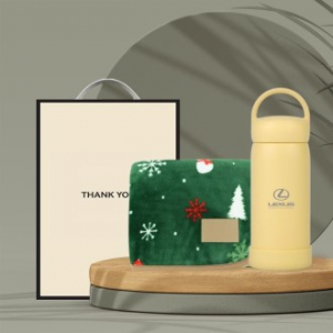 시즈넬 크리스마스 극세사 담요 + [바젤] 핸디 핸들 텀블러 450ml