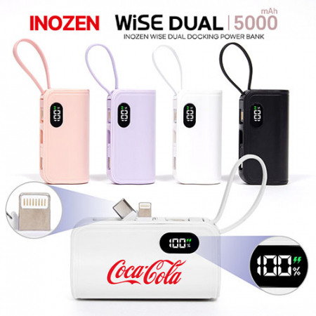 이노젠 와이즈 듀얼 단자 보호 수납형 도킹 일체형 보조배터리 5000mAh #3