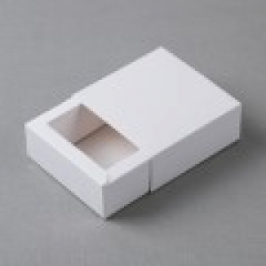 인기박스 무지슬라이드 종이박스 화이트 가로8~