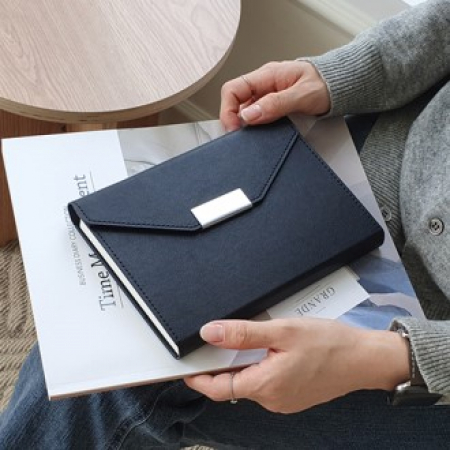 뉴프로 양장 붙임식 다이어리 3단 25절/블랙 #2