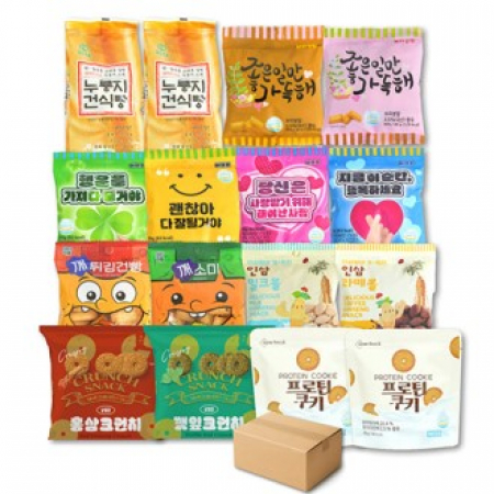 정든식품 쿠키 과자 선물세트 사무실 탕비실 간식 꾸러미 10종 20봉 #2
