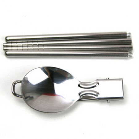 휴대용 수저세트/ 접이식 등산수저/ 캠핑용 #3