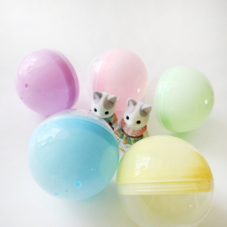 반투명 파스텔컬러 뽑기 캡슐 100mm #5