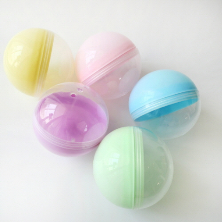 반투명 파스텔컬러 뽑기 캡슐 100mm #3