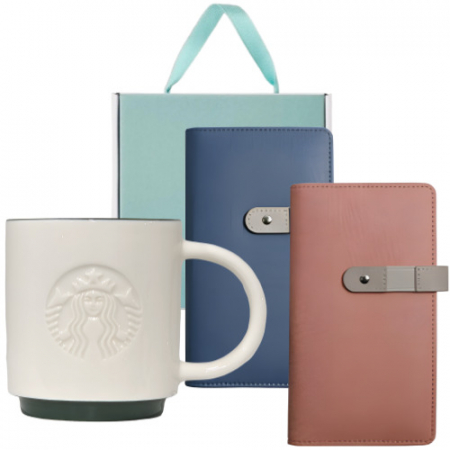 스타벅스 시그니처 사이렌 머그 237ml + 다이어리 48절 선물세트 #3