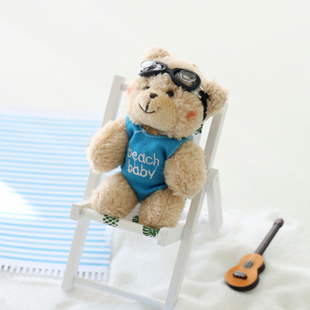 알로 비치 베어 곰 인형 키링 #3