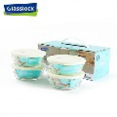 글라스락 스팀캡 강화 렌지볼300ml 4조