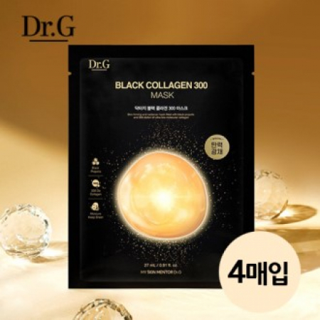 [닥터지] 블랙 콜라겐 300 마스크x4매입 #2