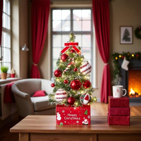 60cm 스카치 눈꽃 트리 풀세트 전구 포함 #3