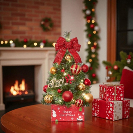 60cm 혼합 솔잎 트리 풀세트 전구 포함 #3