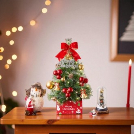 60cm 프리미엄 솔잎 눈송이 트리 풀세트 전구 포함 #2