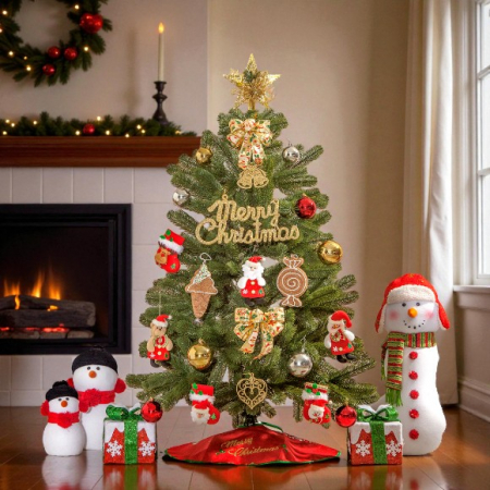 120cm 리얼 전나무 크리스마스 트리 풀세트 #3